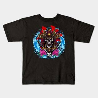 Samurai Skull 03 Kids T-Shirt